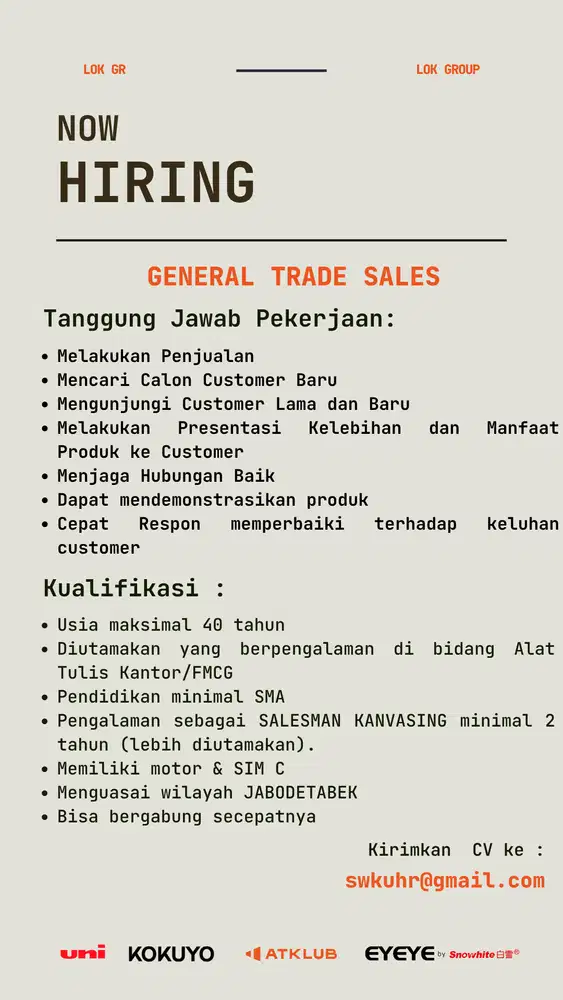 General Trade Sales Executive