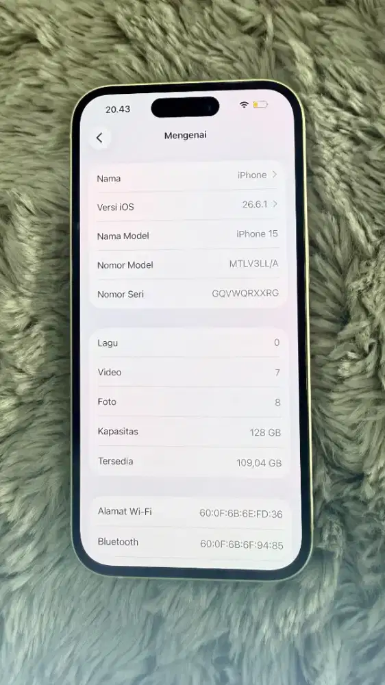 IPHONE 15 - 128 GB - INTER