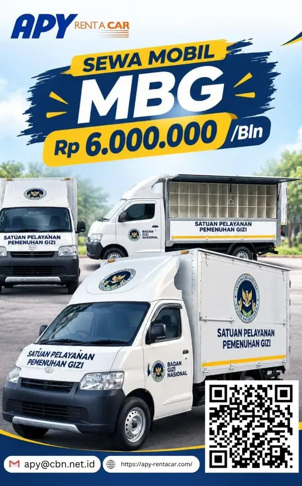 Disewakan mobil MBG