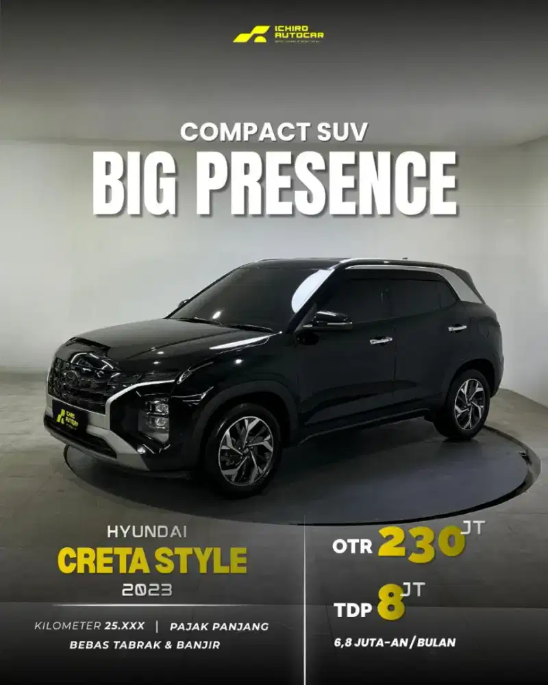 [FREE GARANSI 1TH] HYUNDAI CRETA STYLE 2023