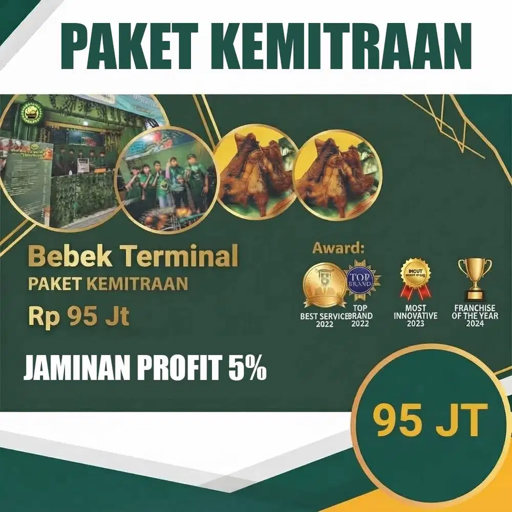 Waralaba Bebek Terminal. Jaminan Profit 5%