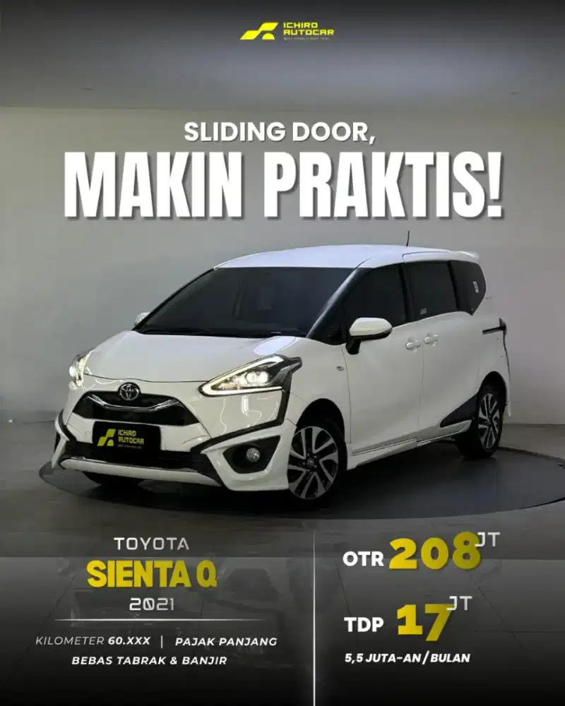 [FREE GARANSI 1TH] TOYOTA SIENTA Q 2021