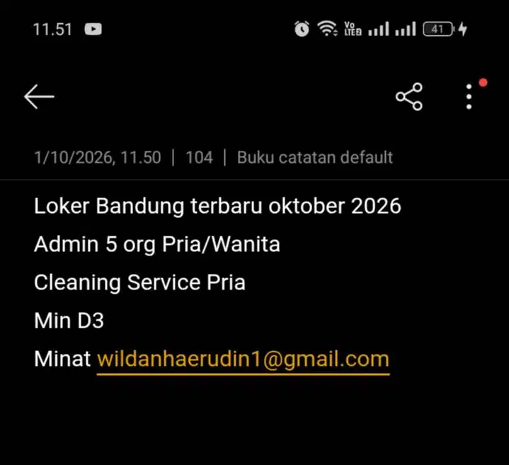 Loker Bandung Terbaru 2026