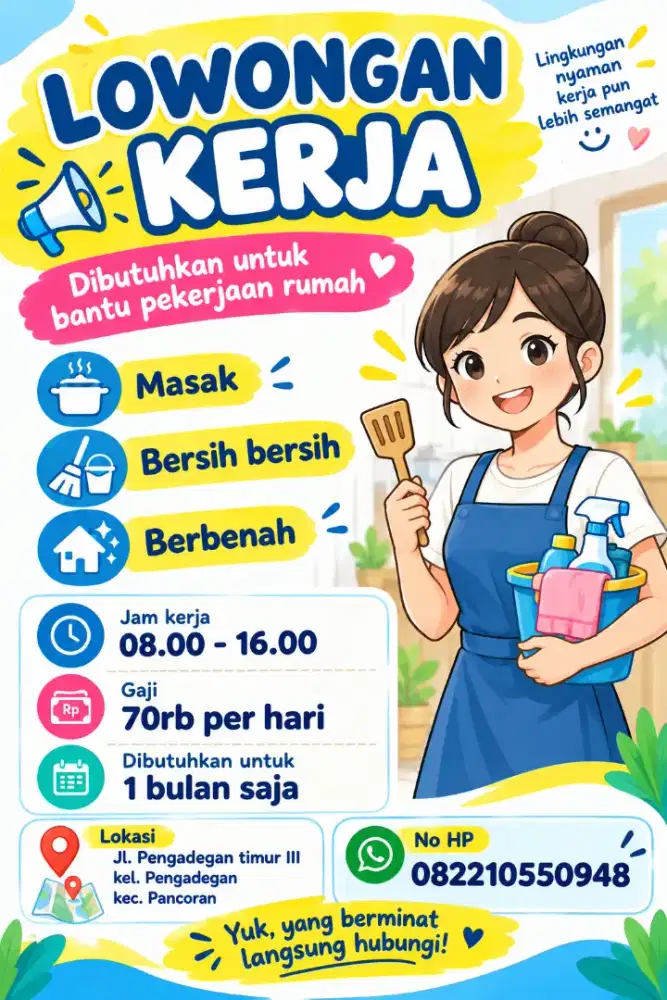 Lowongan Pembantu Rumah Tangga