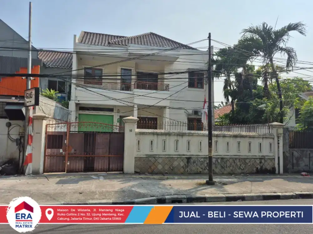 Rumah Luas Disewa di Jl. Kedondong Rawamangun, 2 Lantai Semi Furnish dengan 4+1 Kamar Tidur