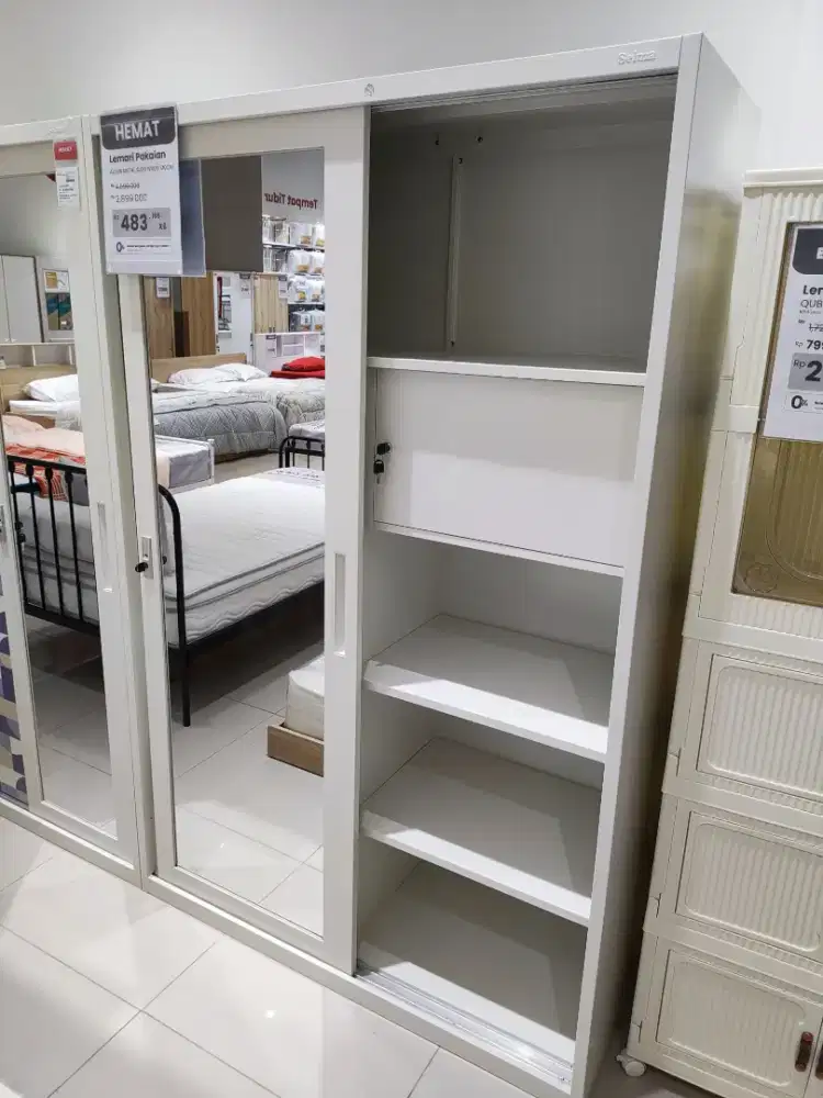 OBRAL LEMARI PINTU GESER METAL