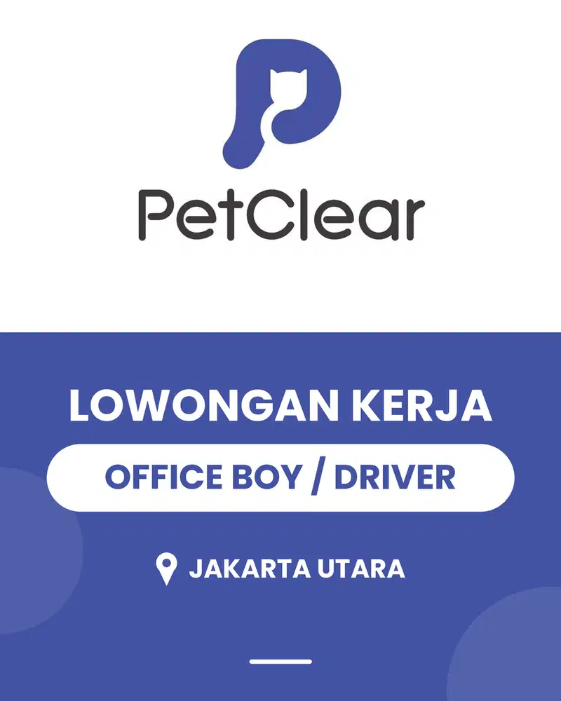 Lowongan Office Boy / Driver – Jakarta Utara