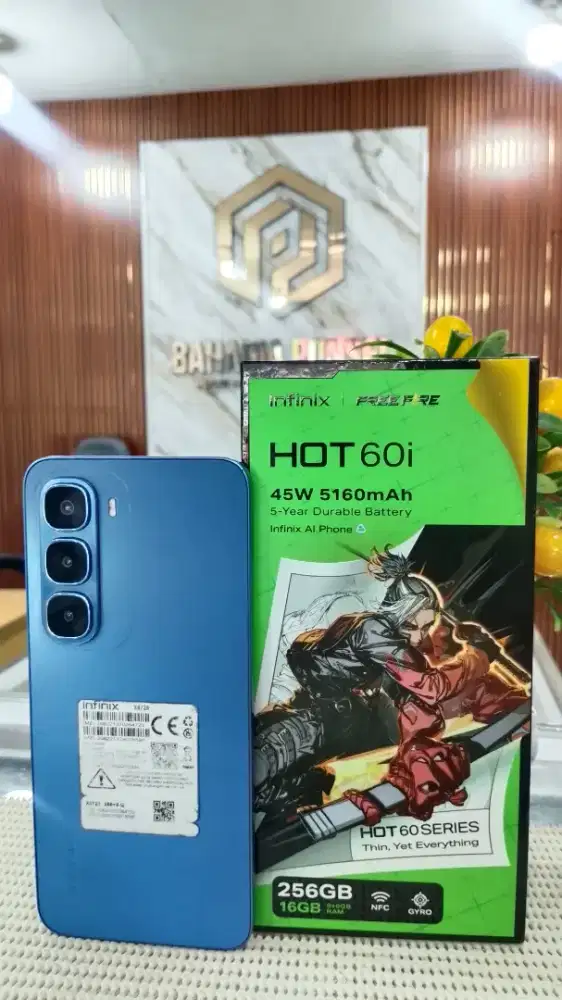 Infinix Hot 60i Ram 8+8 Gb/256 Fullset Bergaransi Panjang