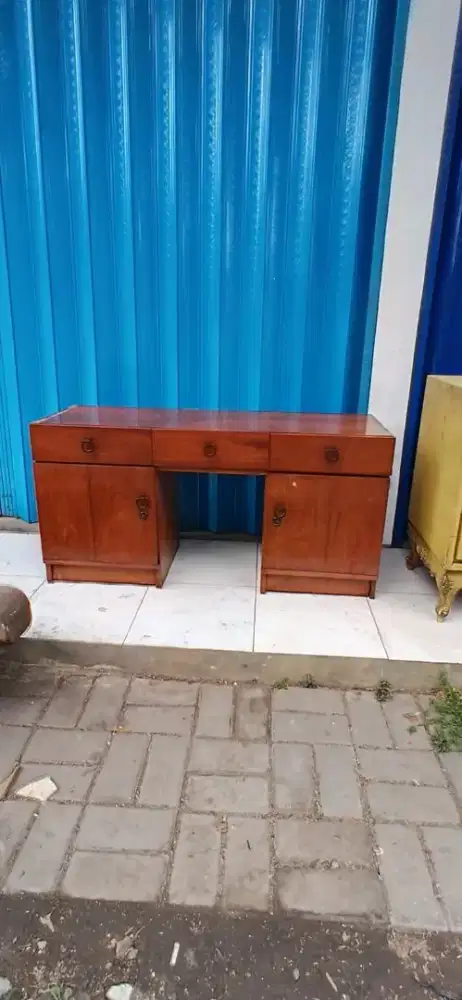 Meja tv jati tua cradenza bupet tv art deco vintage