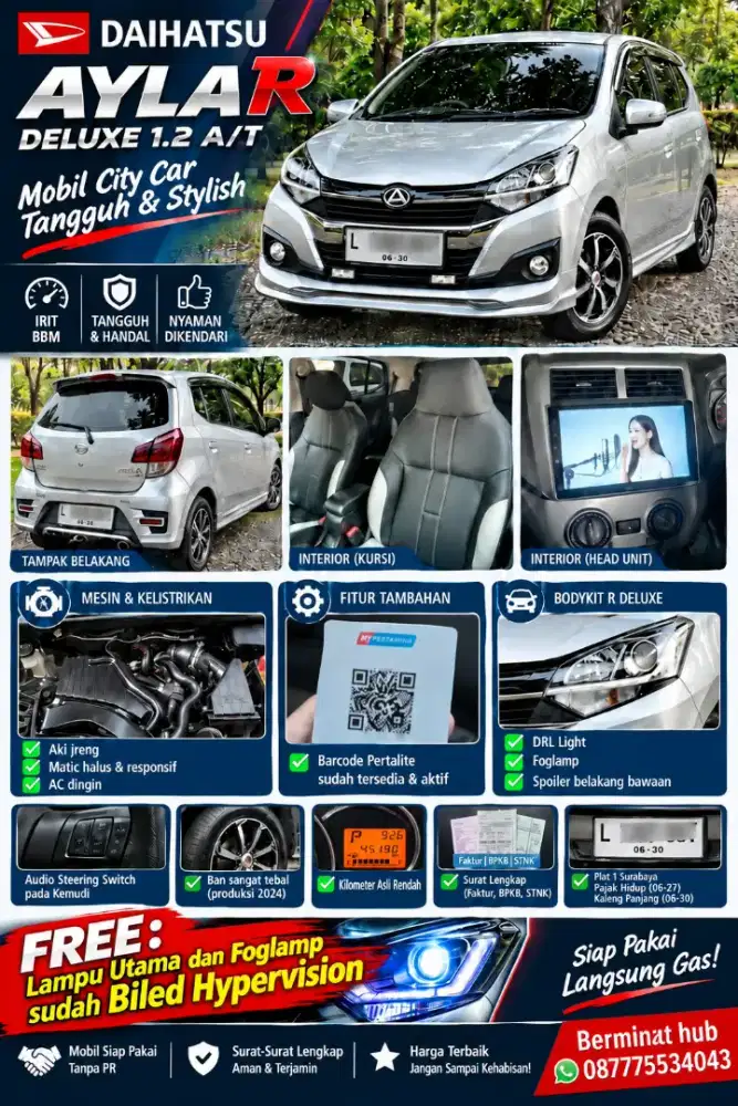 Daihatsu Ayla 2018 Bensin