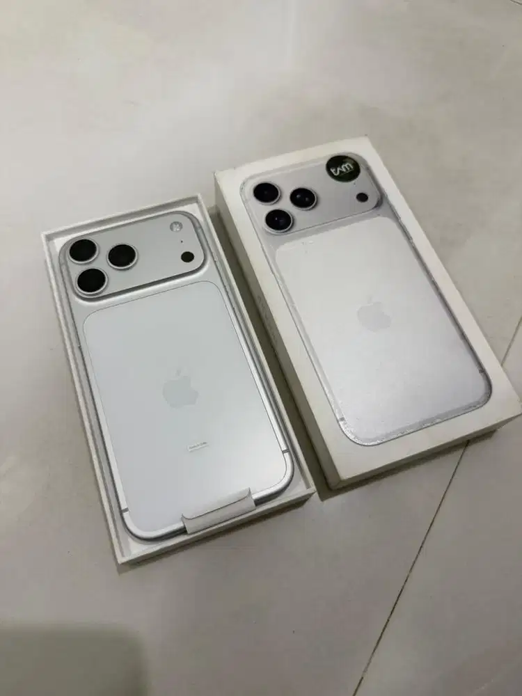 Iphone 17 PM 2TB (2000gb) silver iBox open box ga di pakai like new