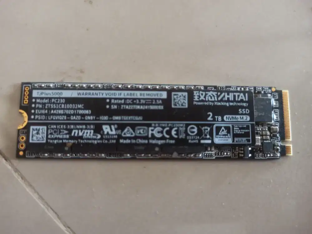Hardisk NVME 2 TB