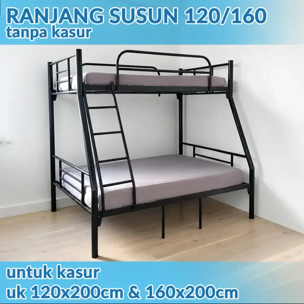 dijual ranjang susun besi like new