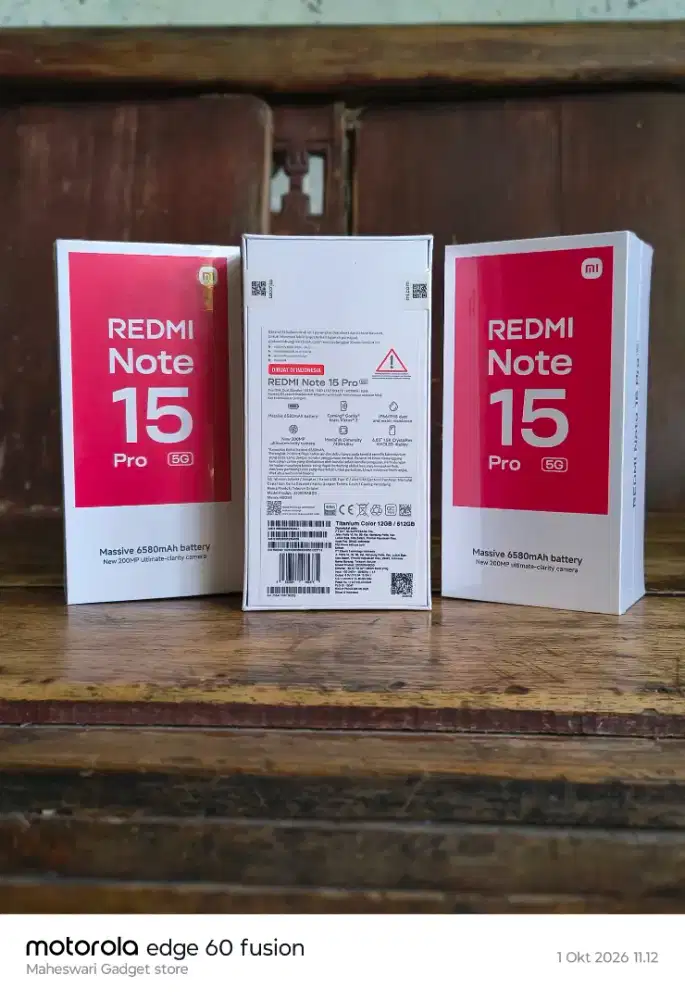 Redmi Note 15 Pro 5G 12/512 Baru Garansi Resmi