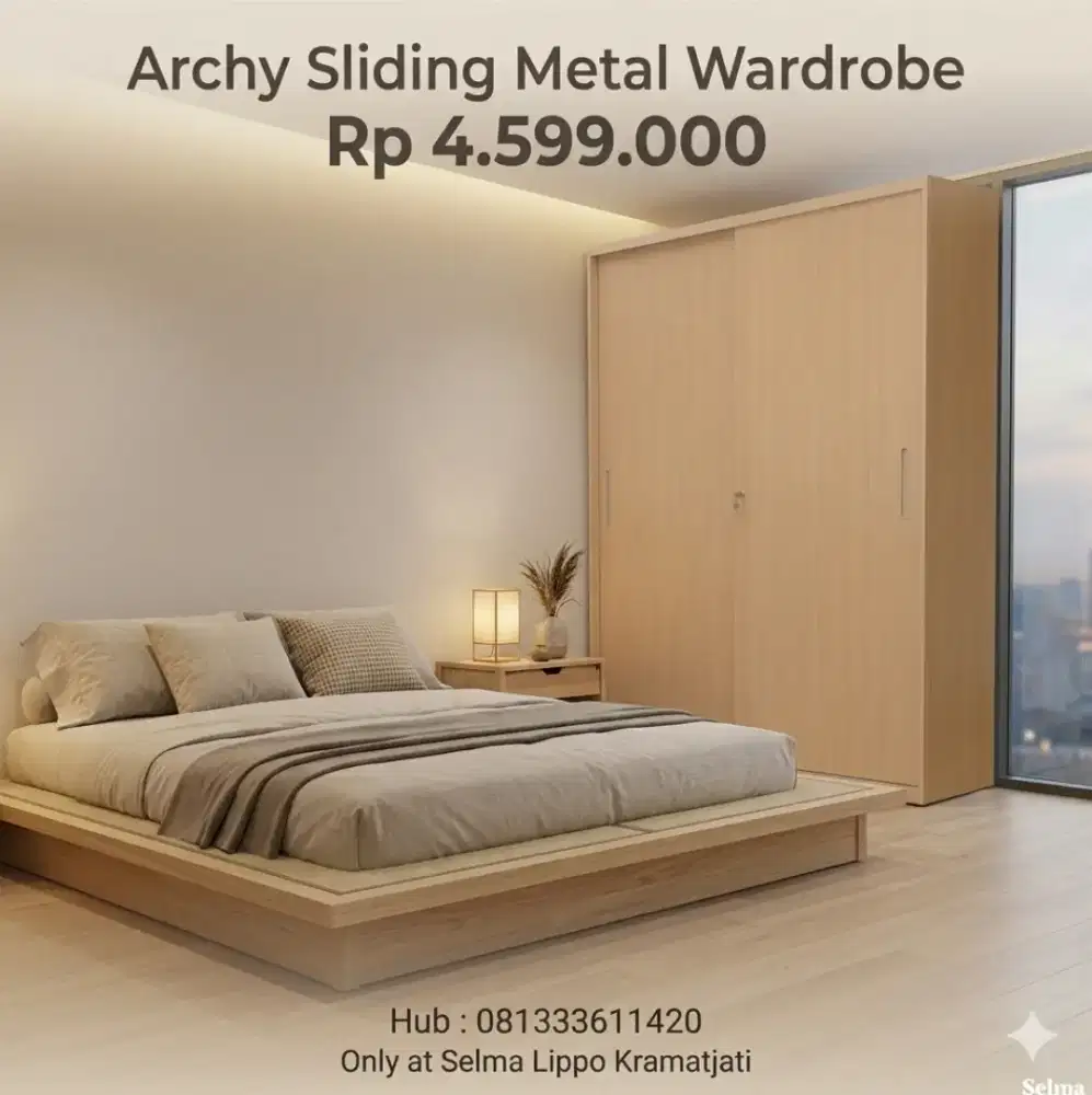 Archy Metal Sliding Wardrobe