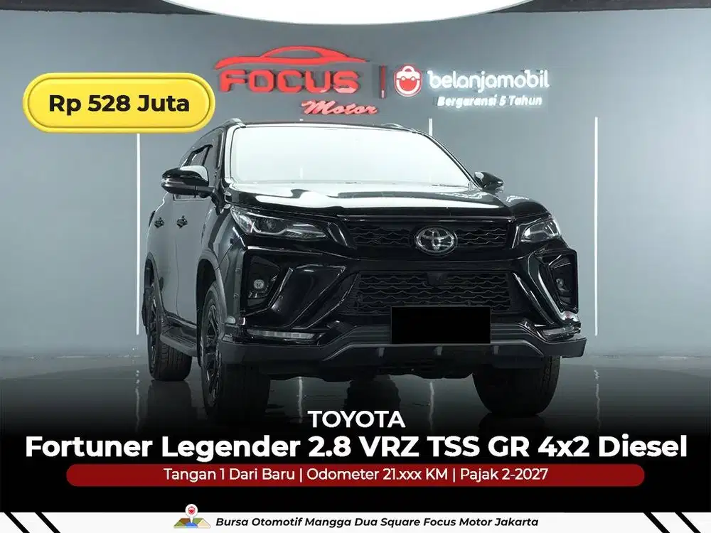 [GARANSI 5THN] Toyota Fortuner Legender 2.8 VRZ TSS GR 2024/2025/2026