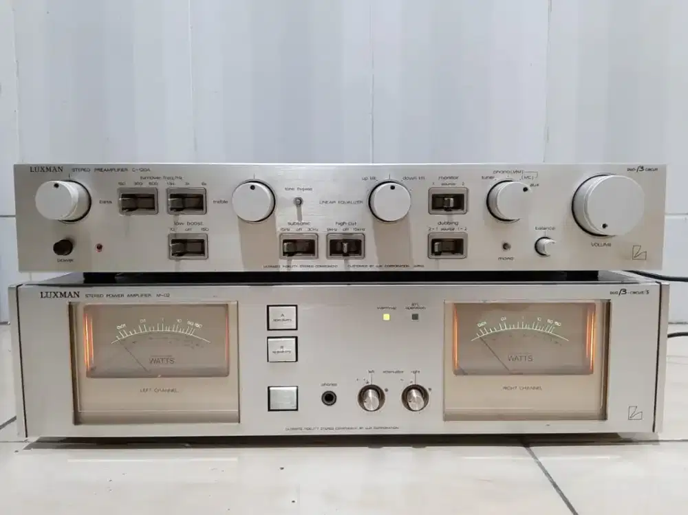 Pream Power Luxman M02/ c-120A Japan Super Istimewa Original