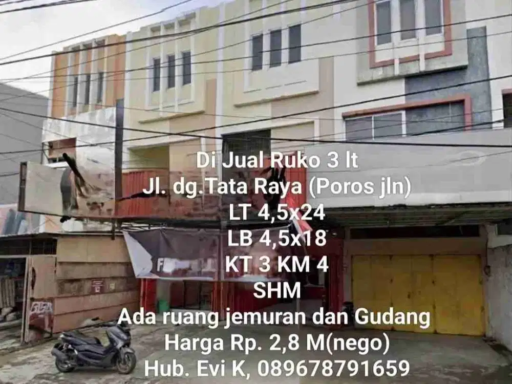 Di Jual Ruko 3 lt, Poros Jalan . jl. dg.Tata Raya, Makassar