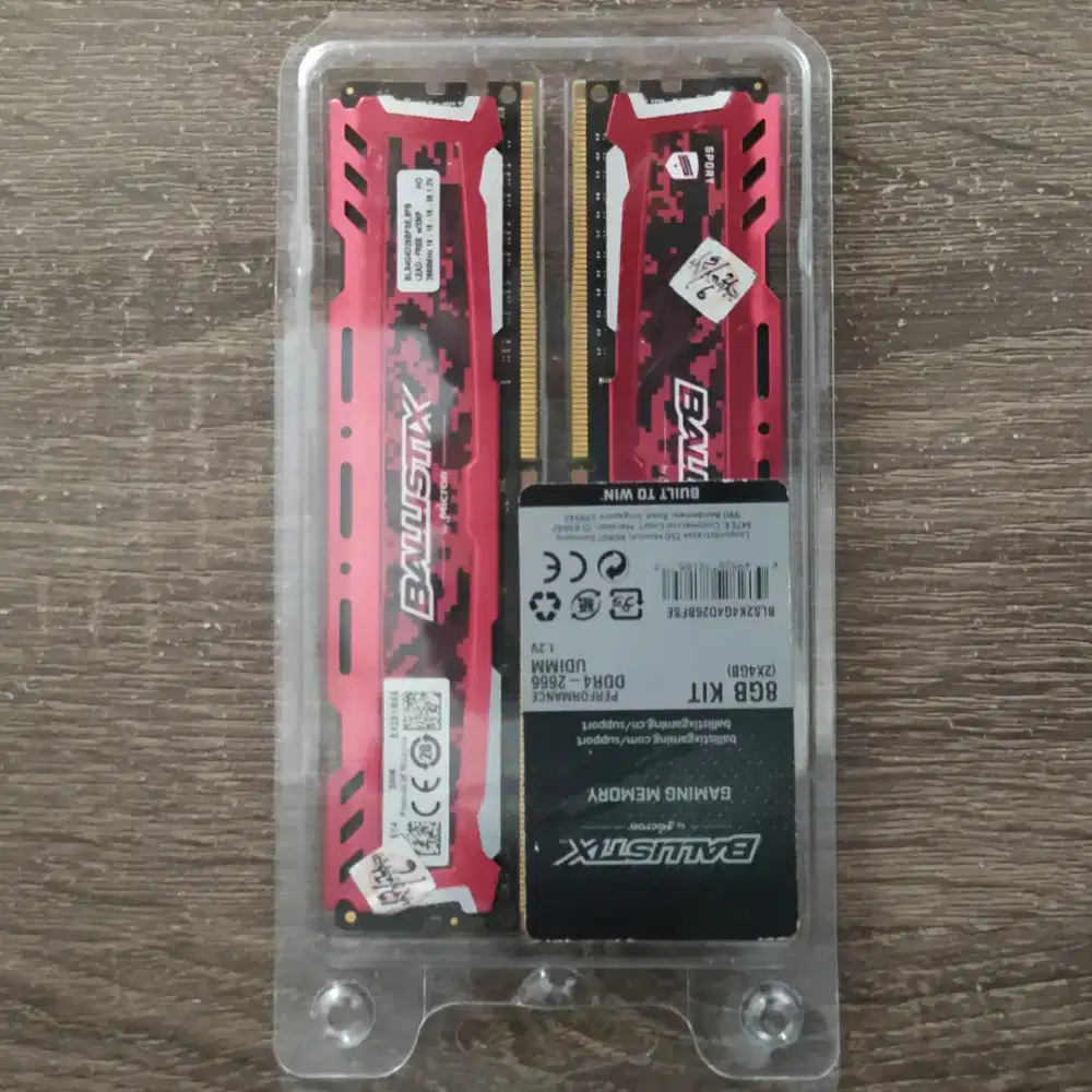 Ram PC DDR 4 Ballistix 2666 8gb gaming series