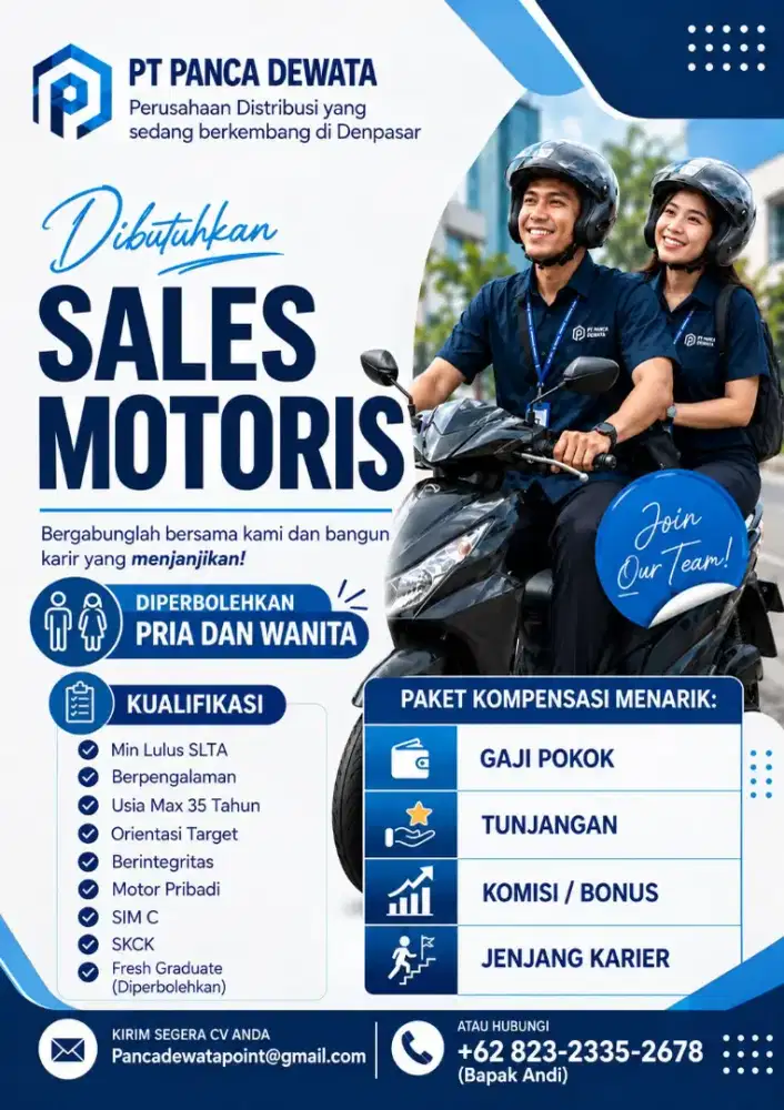 LOWONGAN SALES PRIA WANITA