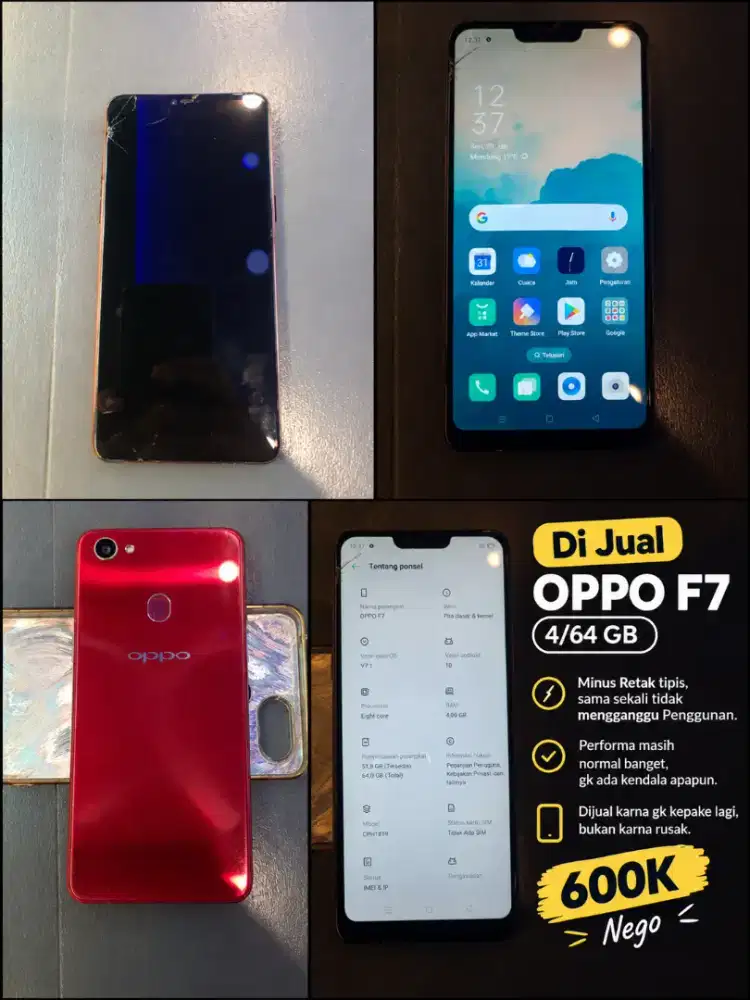Jual OPPO F7 Bekas 4/64GB