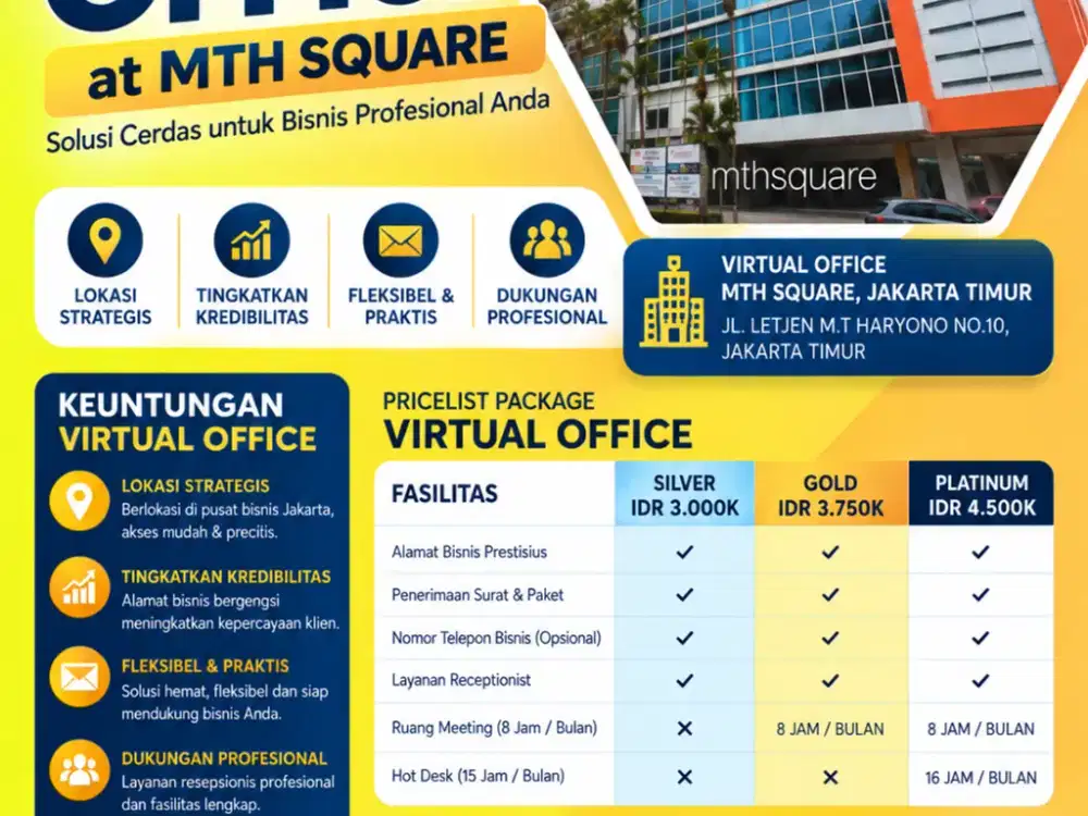 SEWA KANTOR VIRTUAL OFFICE JAKARTA TIMUR
