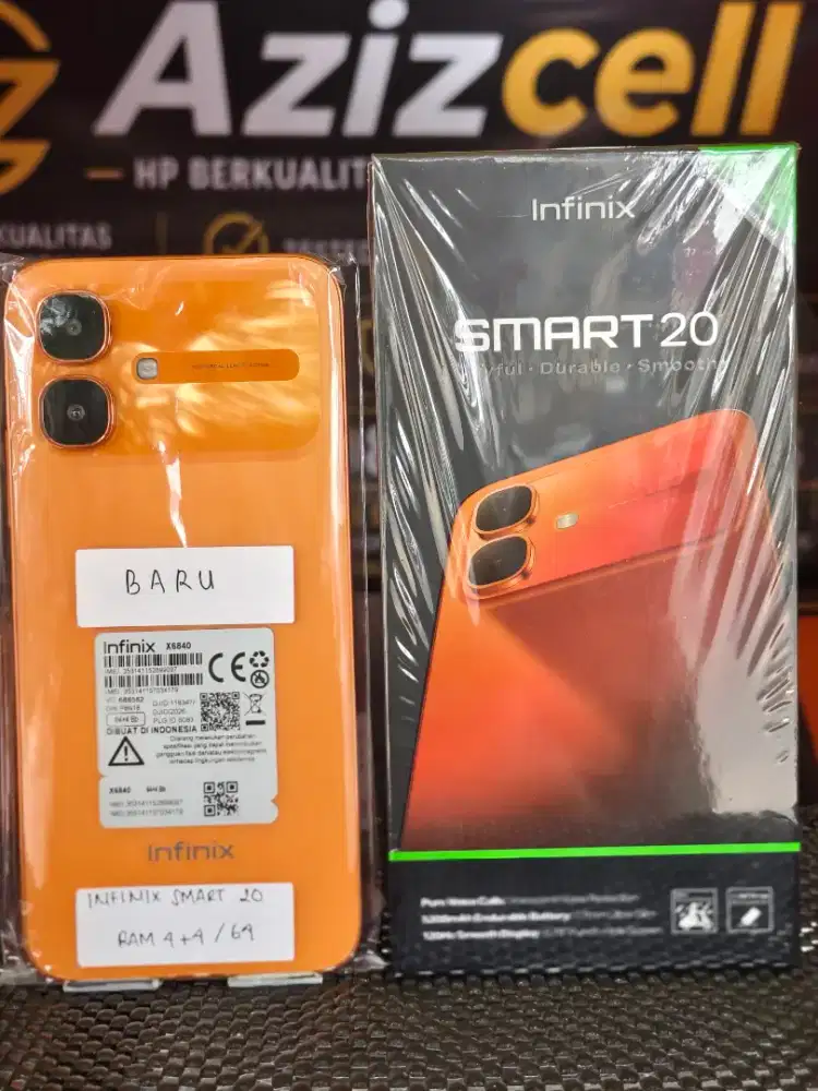 BARU INFINIX SMART 20 RAM 4+4/64