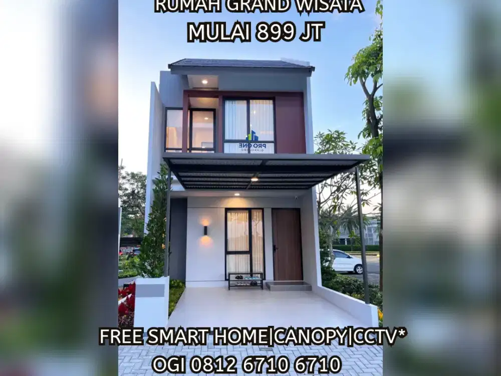 Rumah Grand Wisata 2 Lantai Cicilan 5 Jtan, Bekasi