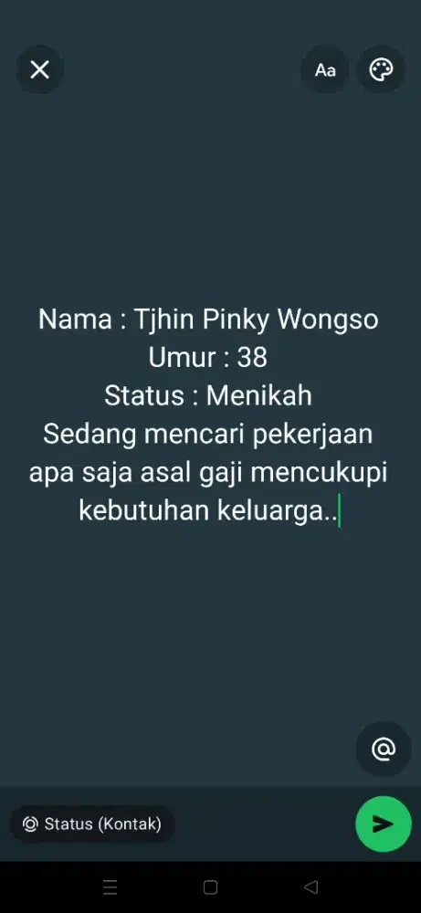 Mencari pekerjaan