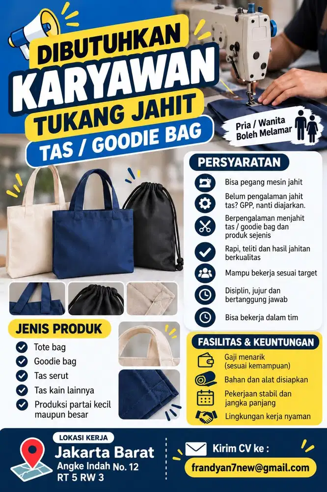 Tukang jahit konveksi