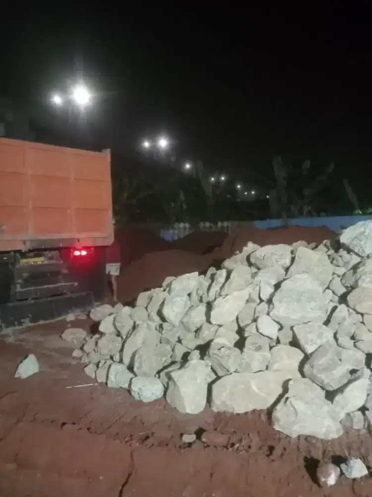 Material batu limestone batu belah Pasir cor