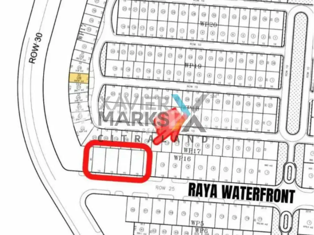 Tanah Citraland Waterfront Row Jalan 25 Meter Dekat Universitas