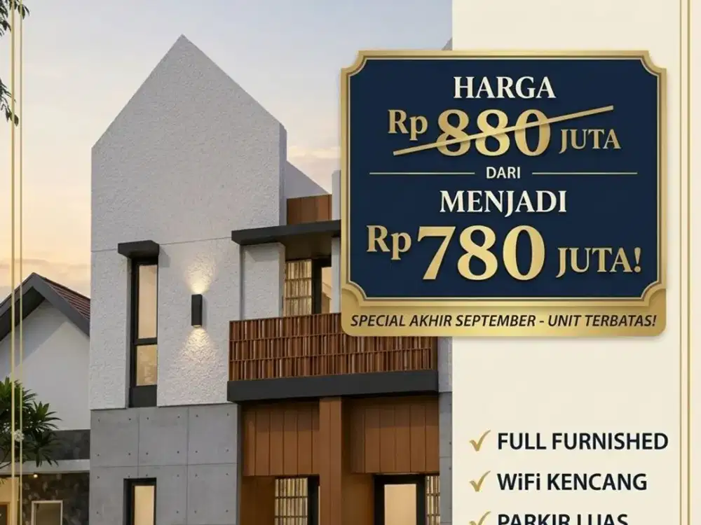 Rumah Kost Rp780 Juta, Dekat Kampus UNPAD Jatinangor