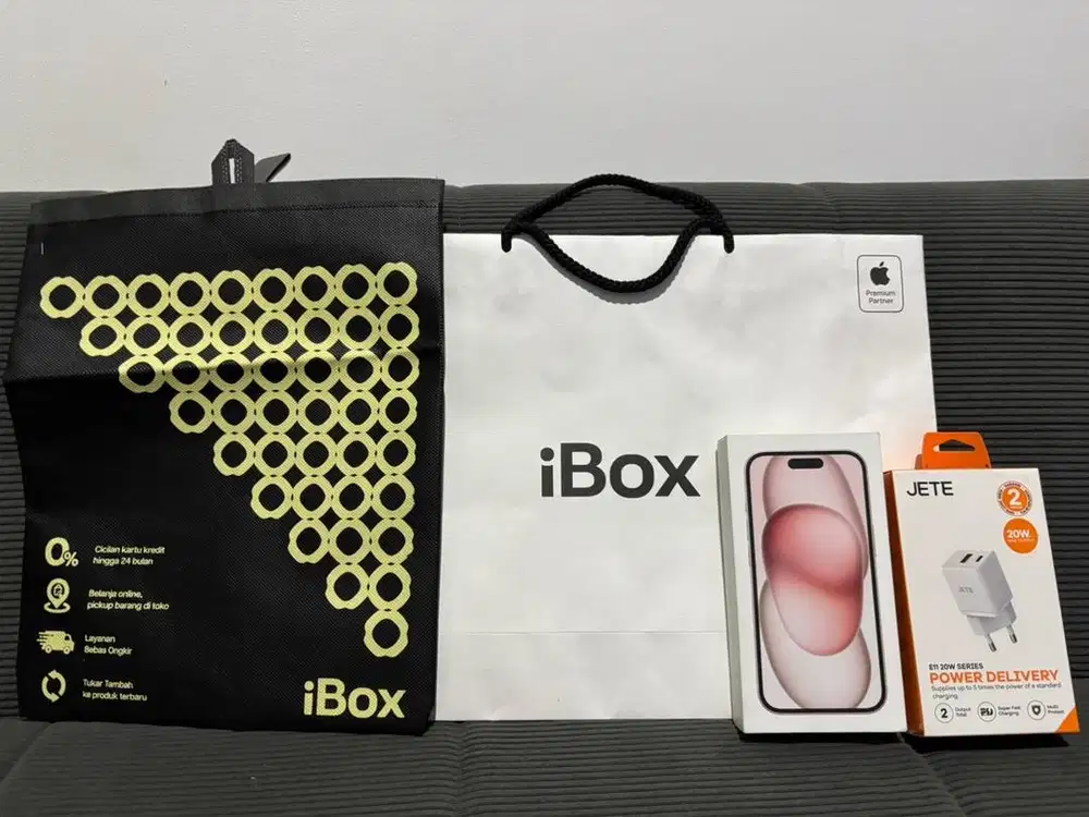APPLE IPHONE 15 128 GB PINK IBOX Garansi Resmi ON Free Charger Ori