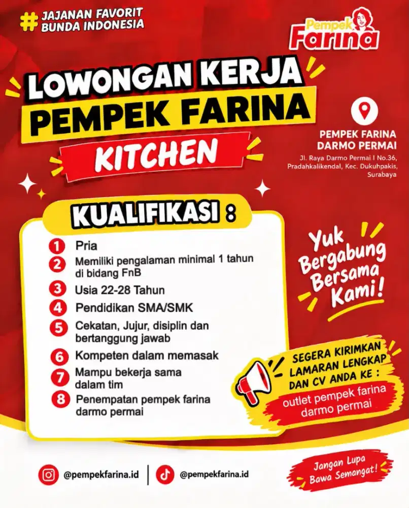 URGENT KITCHE PEMPEK FARINA DARMO PERMAI