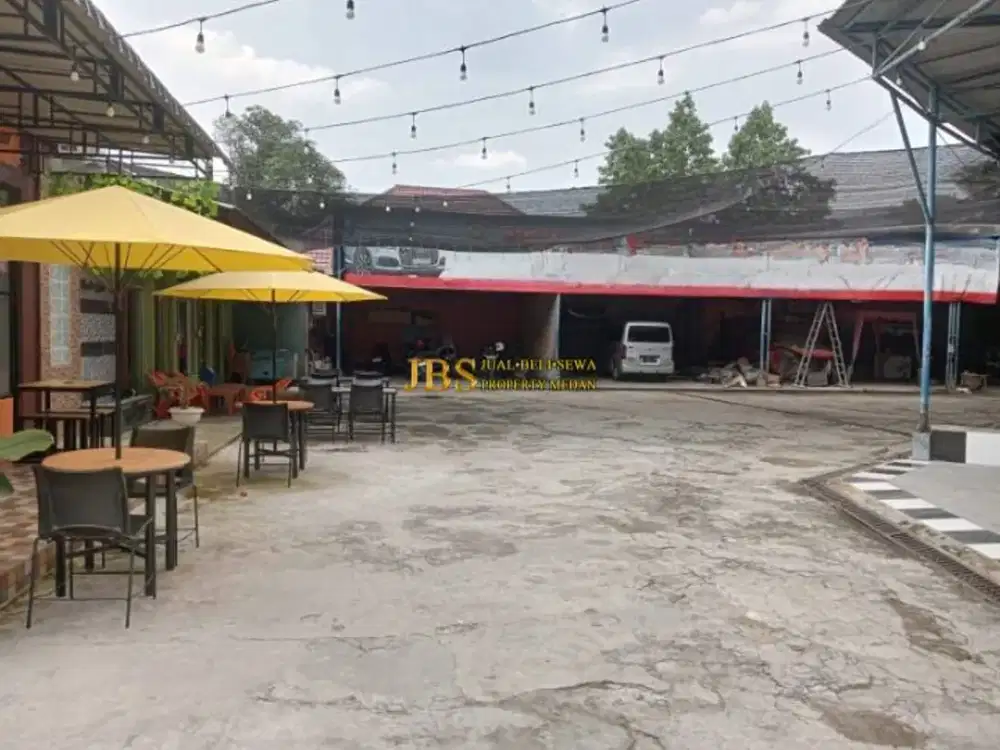 Dijual Tanah dan Bangunan Hook di Jalan Brigjend H.A. Manaf Lubis - Daerah Gaperta (Ex Cafe dan Workshop)