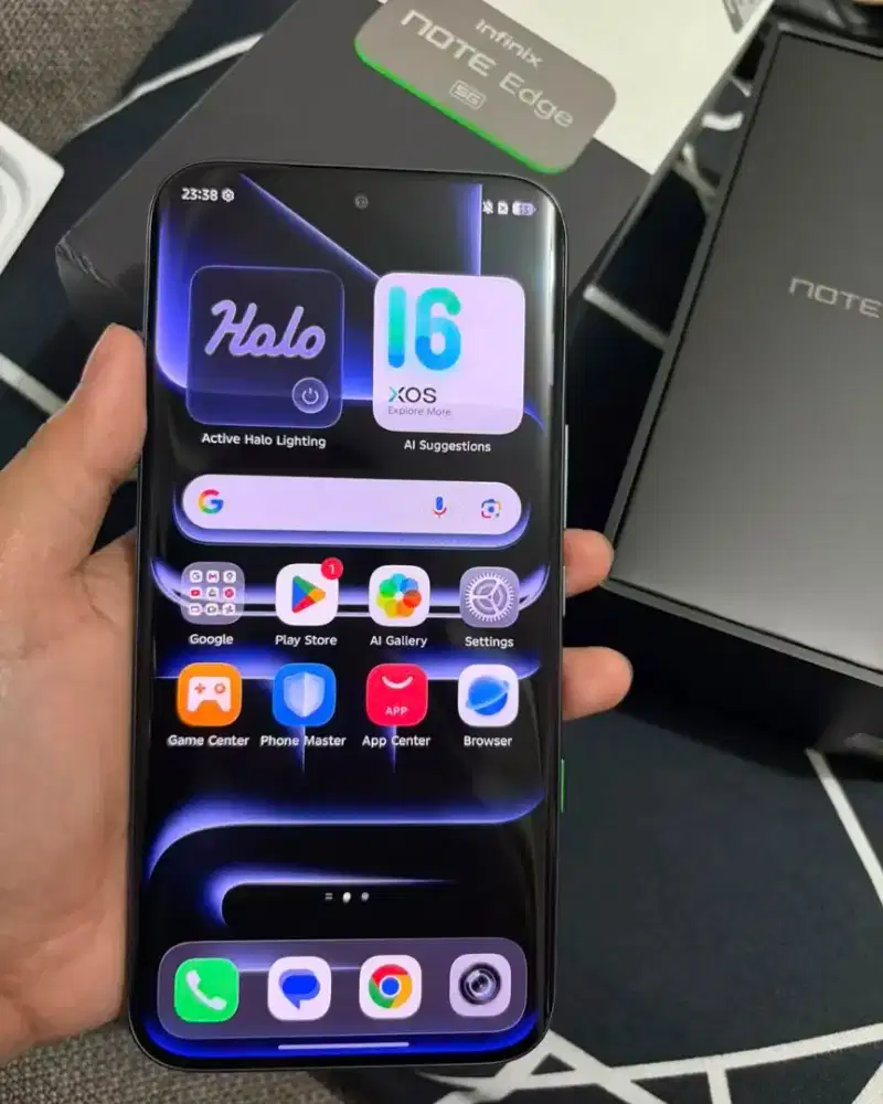 infinix note edge 5G ram 8/128 fullset