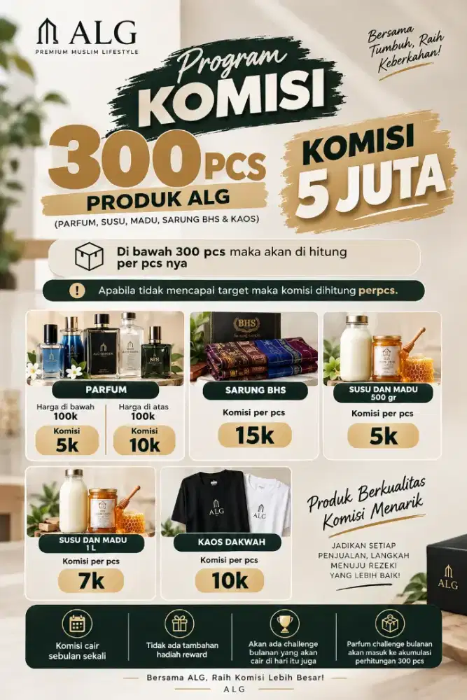 Open Recruitment Freelance — JUALAN 300 PCS, KOMISI HINGGA 5 JUTA!