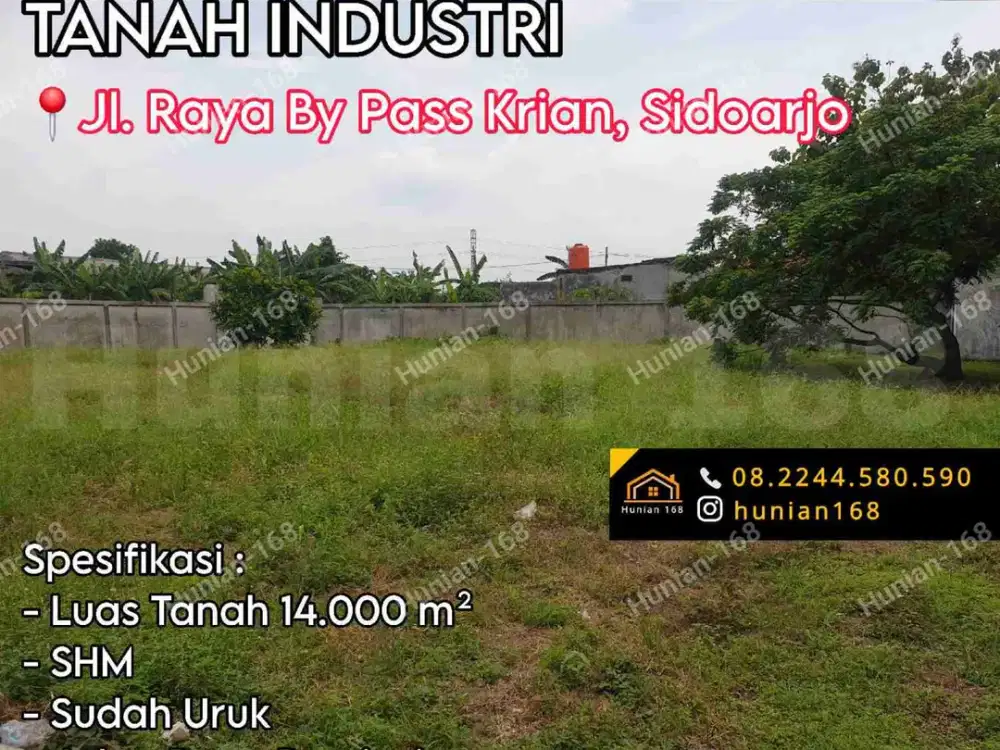 Jual Sewa Tanah Kavling Industri Gudang Raya Provinsi By Pass Krian Sidoarjo Wringin Anom Propinsi Bekas Pabrik