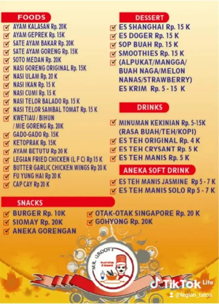 TENAGA  BOOTH KULINER