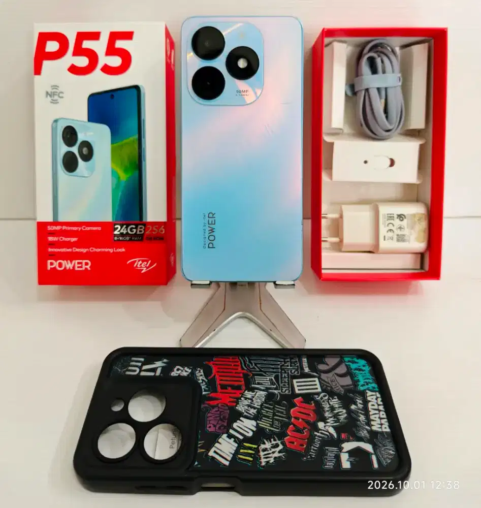 Itel P55 NFC 8+12/256 Gb Fullset Original Garansi Ex Resmi bisa TT/BT