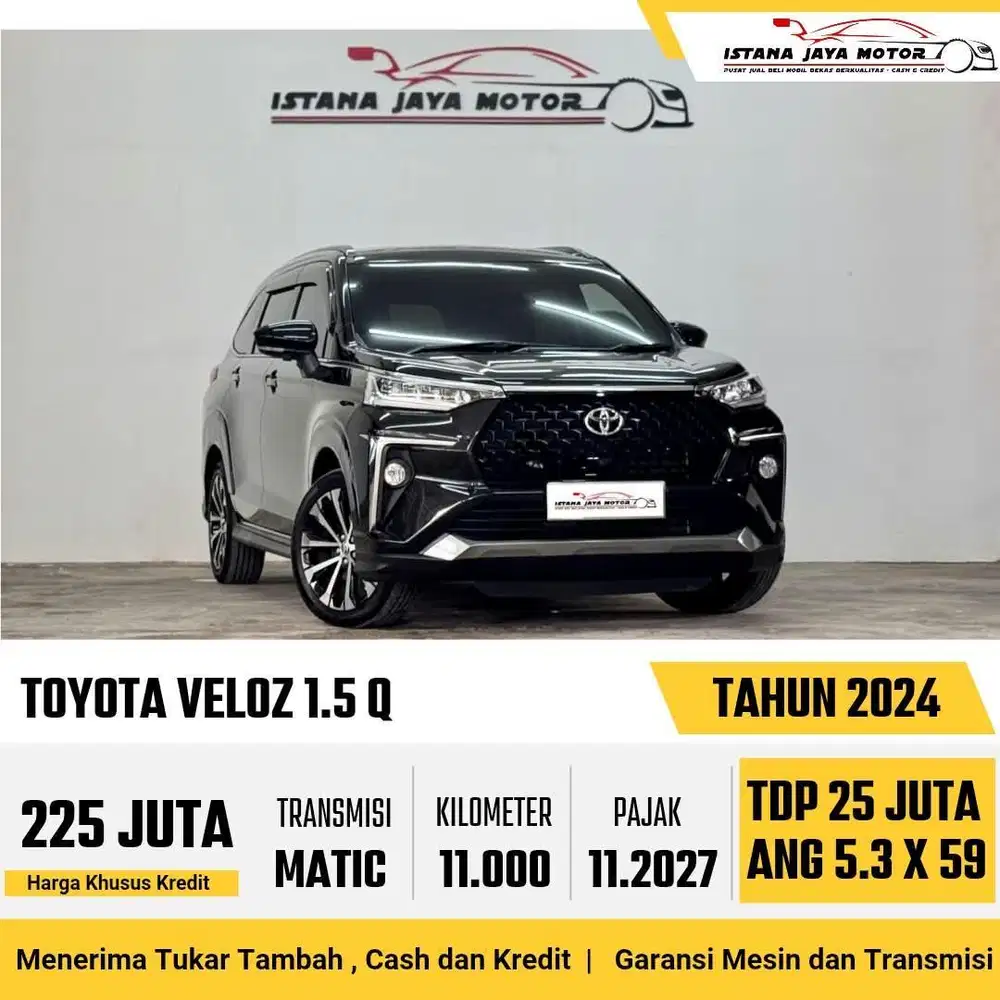 [KM 11RB] Toyota Veloz Q CVT 1.5 Automatic 2024 Hitam