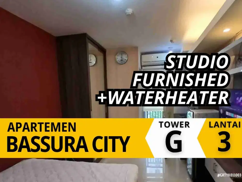 Sewa Studio Furnished Lantai 3 Tower G Apartemen Bassura City