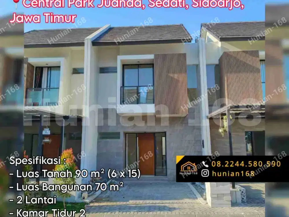 Rumah Baru Perumahan Central Park Juanda Bandara Surabaya Sidoarjo Safira Land Regency