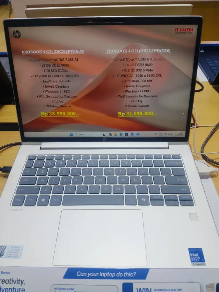 Laptop HP PROBOOK 4 G2i Intel Core Ultra 5 16GB 512GB