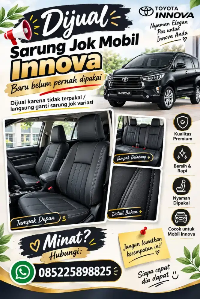 Sarung Jok Mobil Innova 2026