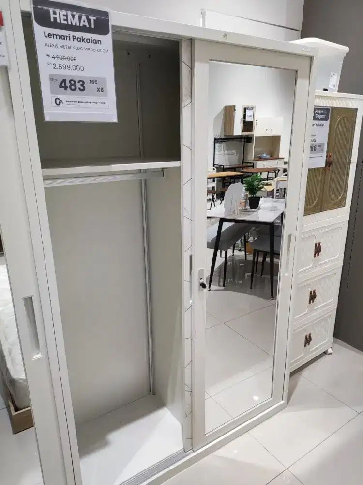 OBRAL LEMARI PINTU GESER METAL