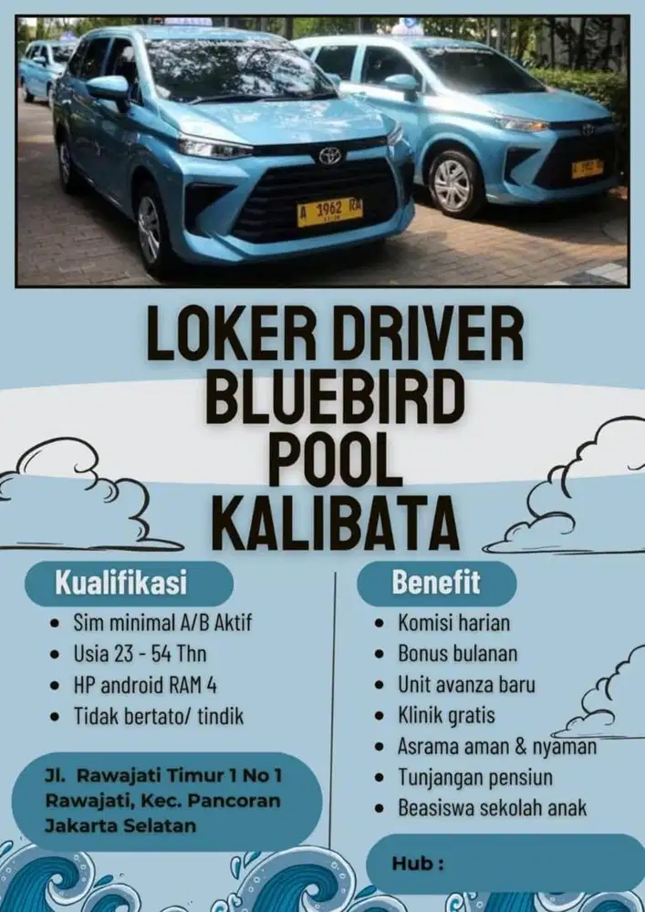 Lowongan Driver Taksi BlueBird