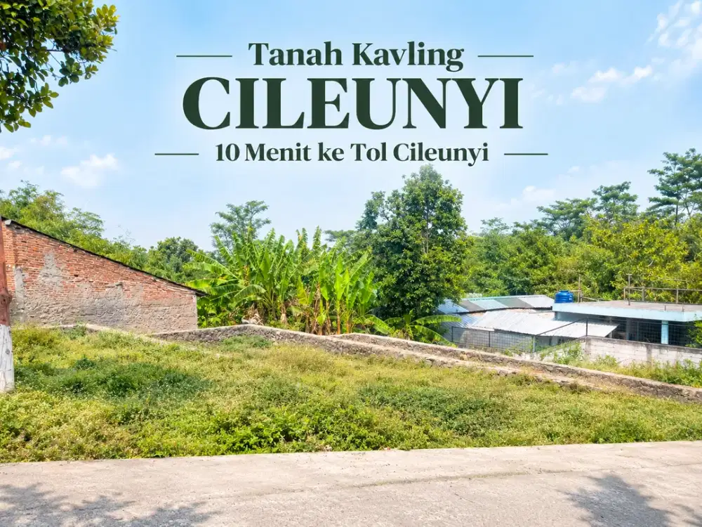 Dijual Tanah Kavling Dekat Tol Cileunyi - 300 Jutaan