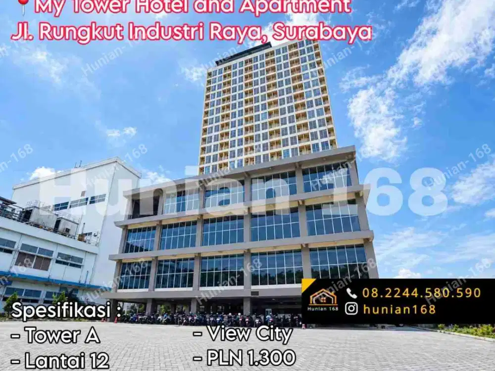 Apartemen My Tower Hotel 2 BR Raya Rungkut Industri Sier Kosongan Tenggilis Surabaya Selatan Menara Siwalankerto